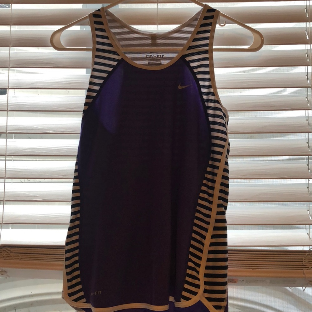 Purple Nike Dri-Fit Racerback Tank